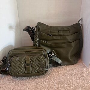 Lug Bag Bundle - Forest Green Cable Car and Carousel Crossbody Bags